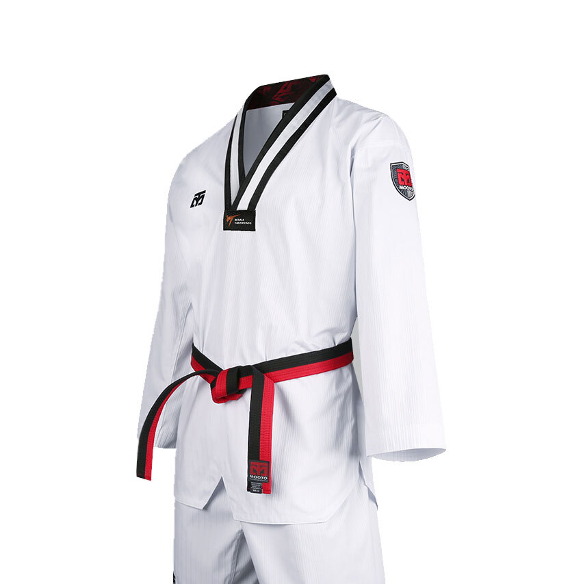 Basic 4.5-1Poom Uniform_[White Stripe BK-Neck]