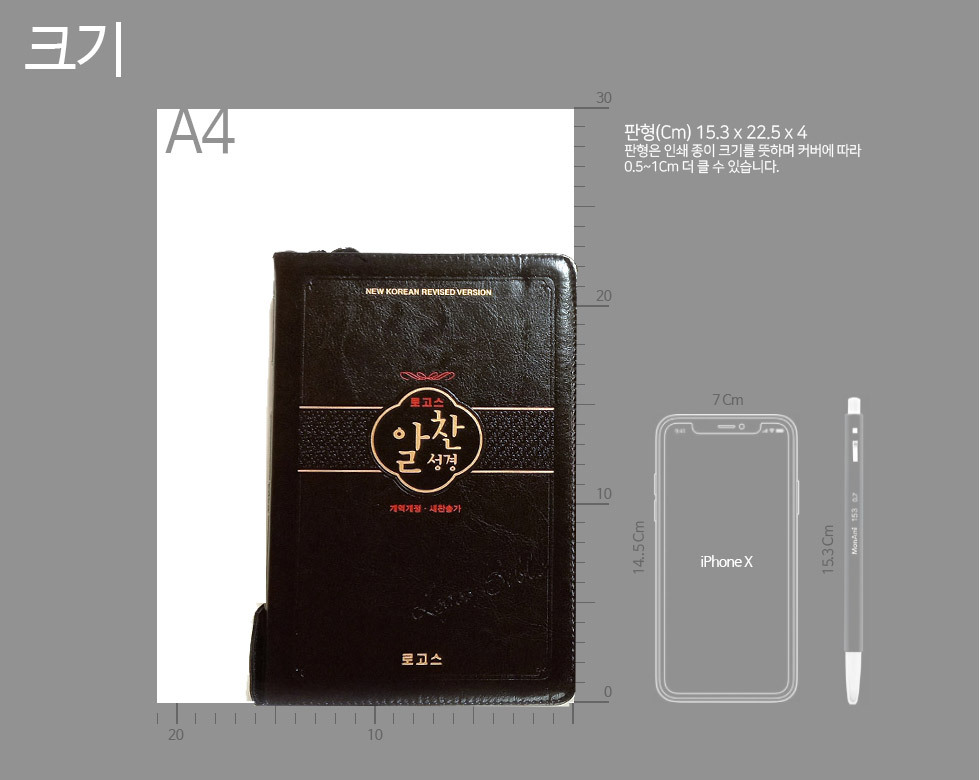 성경책 크기 제목란