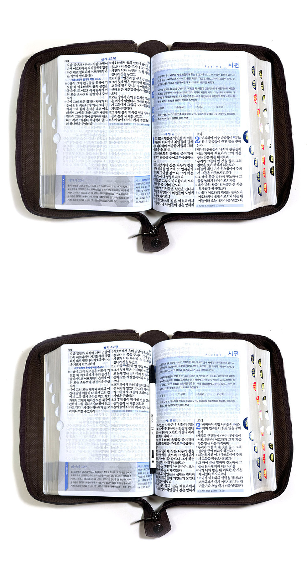 성경 크기 비교 제목란