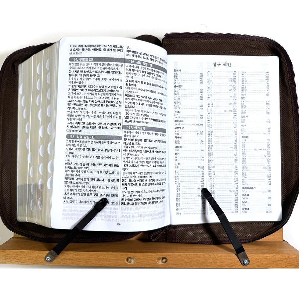 성경 크기 비교 제목란