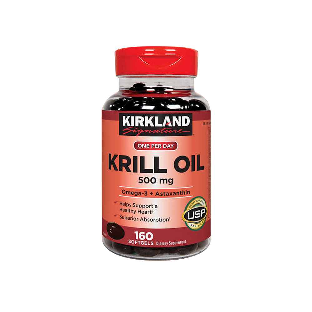 Kirkland 커클랜드 크릴 오일 Krill oil 500mg 160정