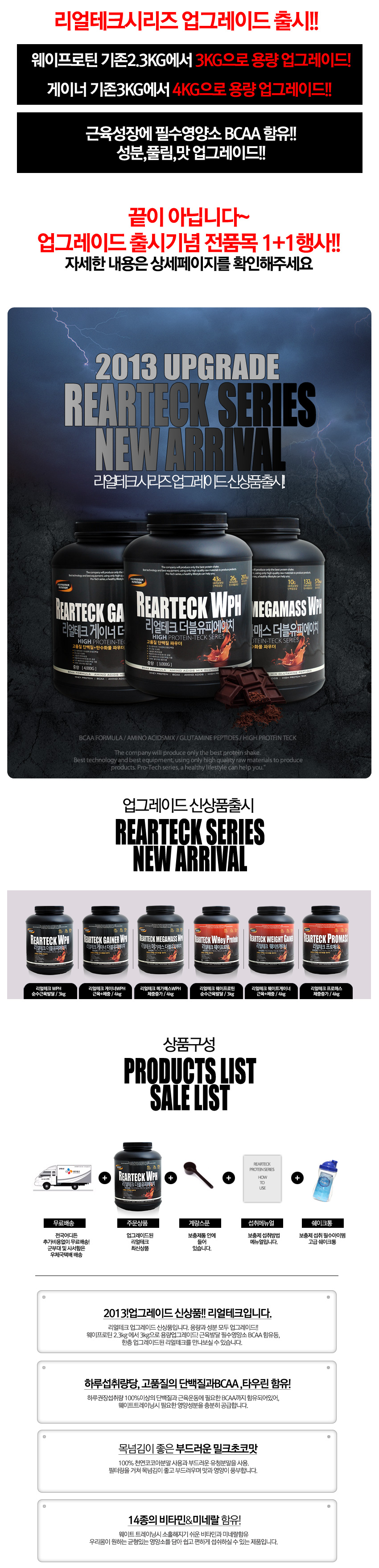★ Protein Supplements 1 + 1 Special ★ Real Tech WP
