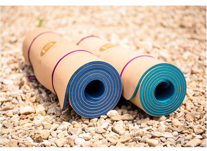 New Yoga Mat Bipit TPE Yoga Mat, Cork Pilates Wide