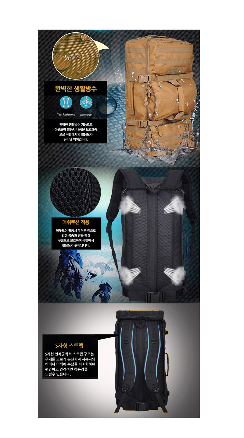 NEW BACKPACK Travel Military Backpack 45L Backpack