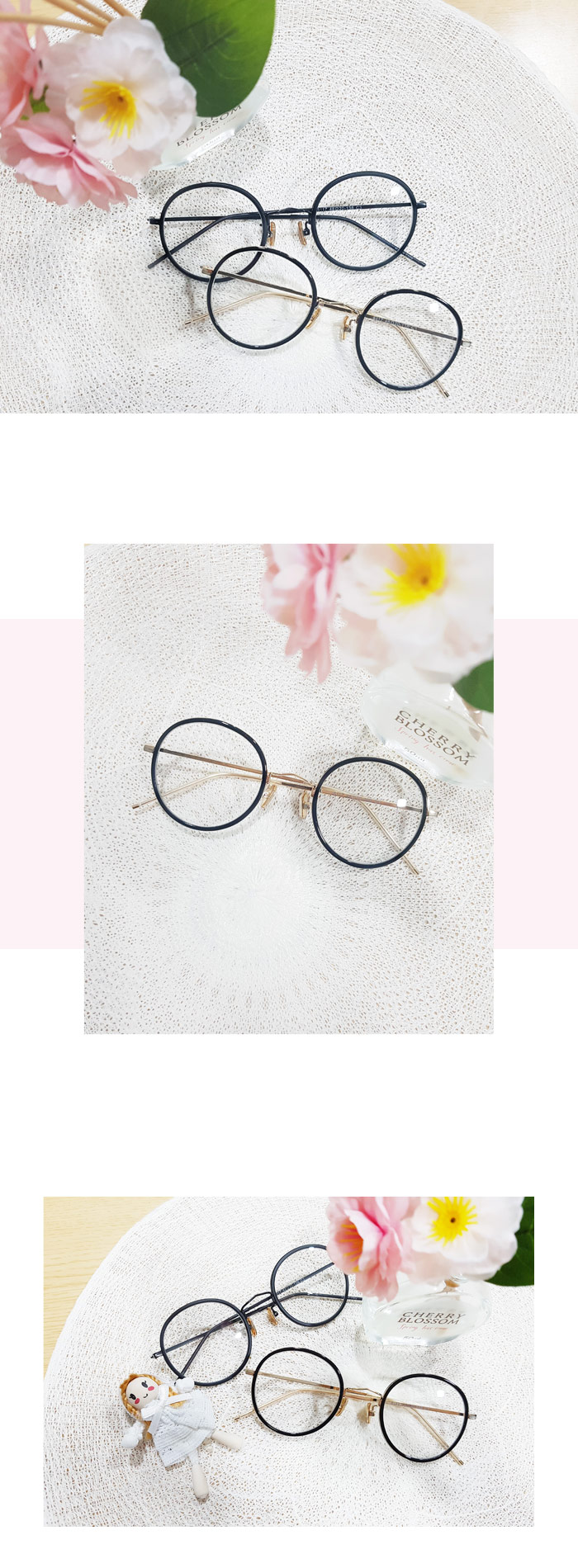 아이루시(EYELUCY) No.4588 동그란 48mm 프레임 패션안경테