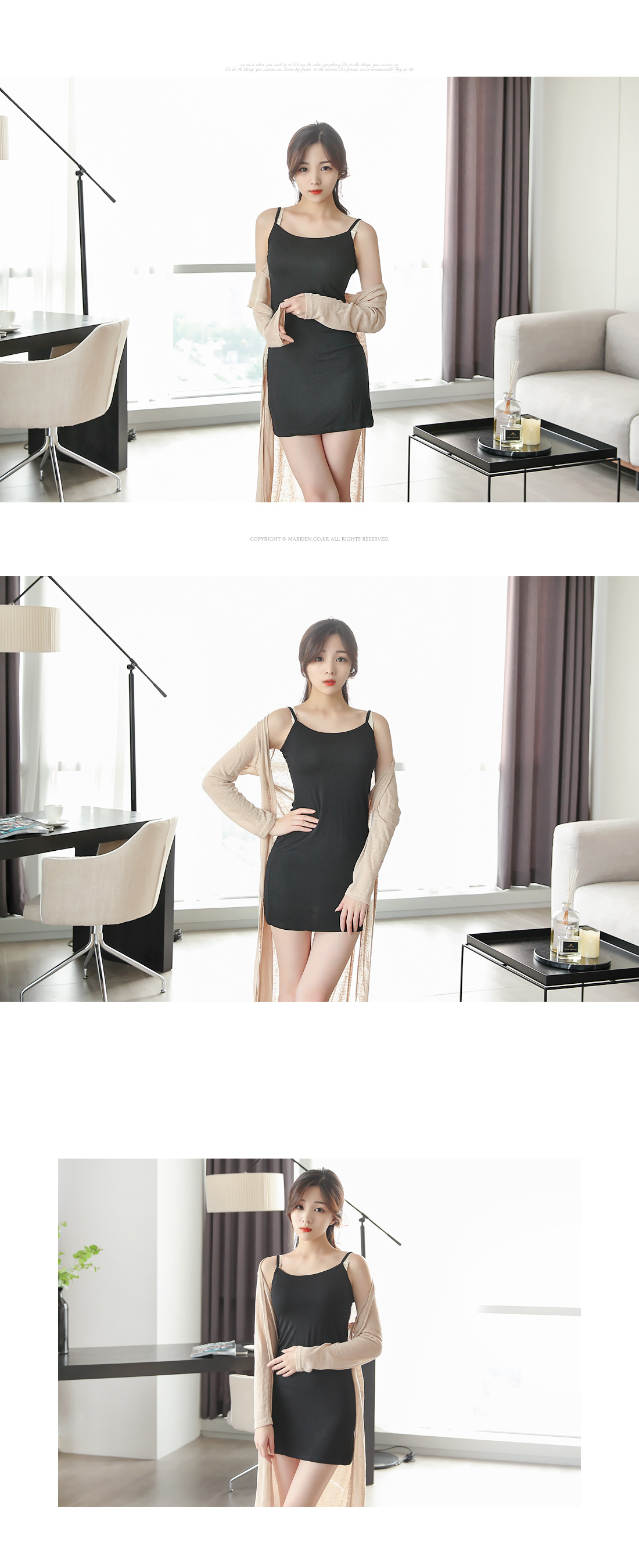Wear inside a dress modal tight sleep slip pajamas