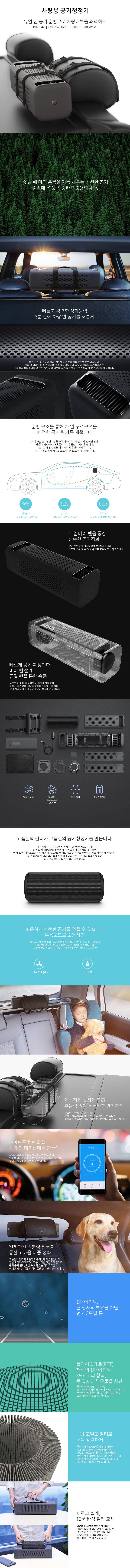 Xiaomi 차량용 공기청정기 상세페이지
