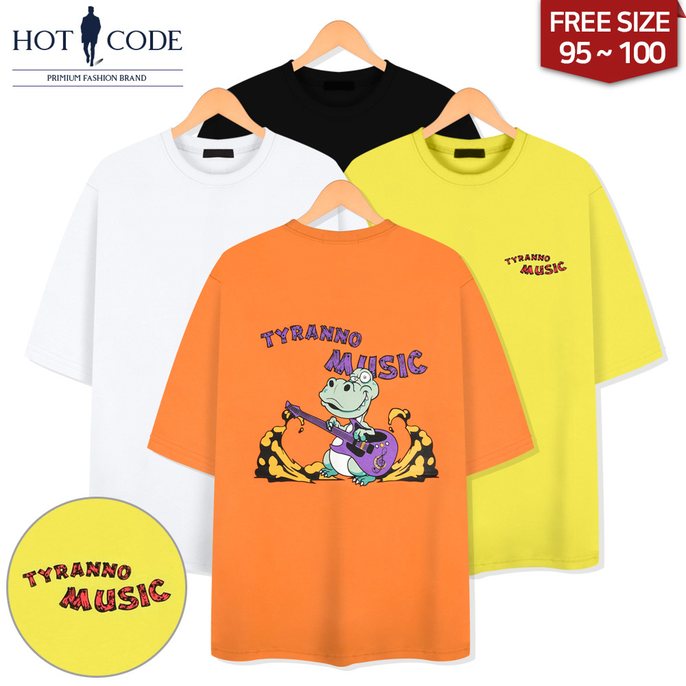 남자 여름 반팔 프린팅 티셔츠 4컬러, DS7509 - 핫코드