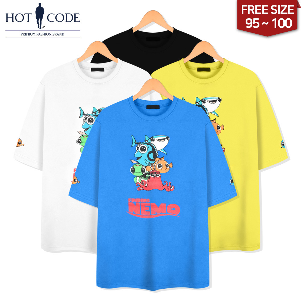 남자 여름 반팔 프린팅 티셔츠 4컬러, DS7511 - 핫코드