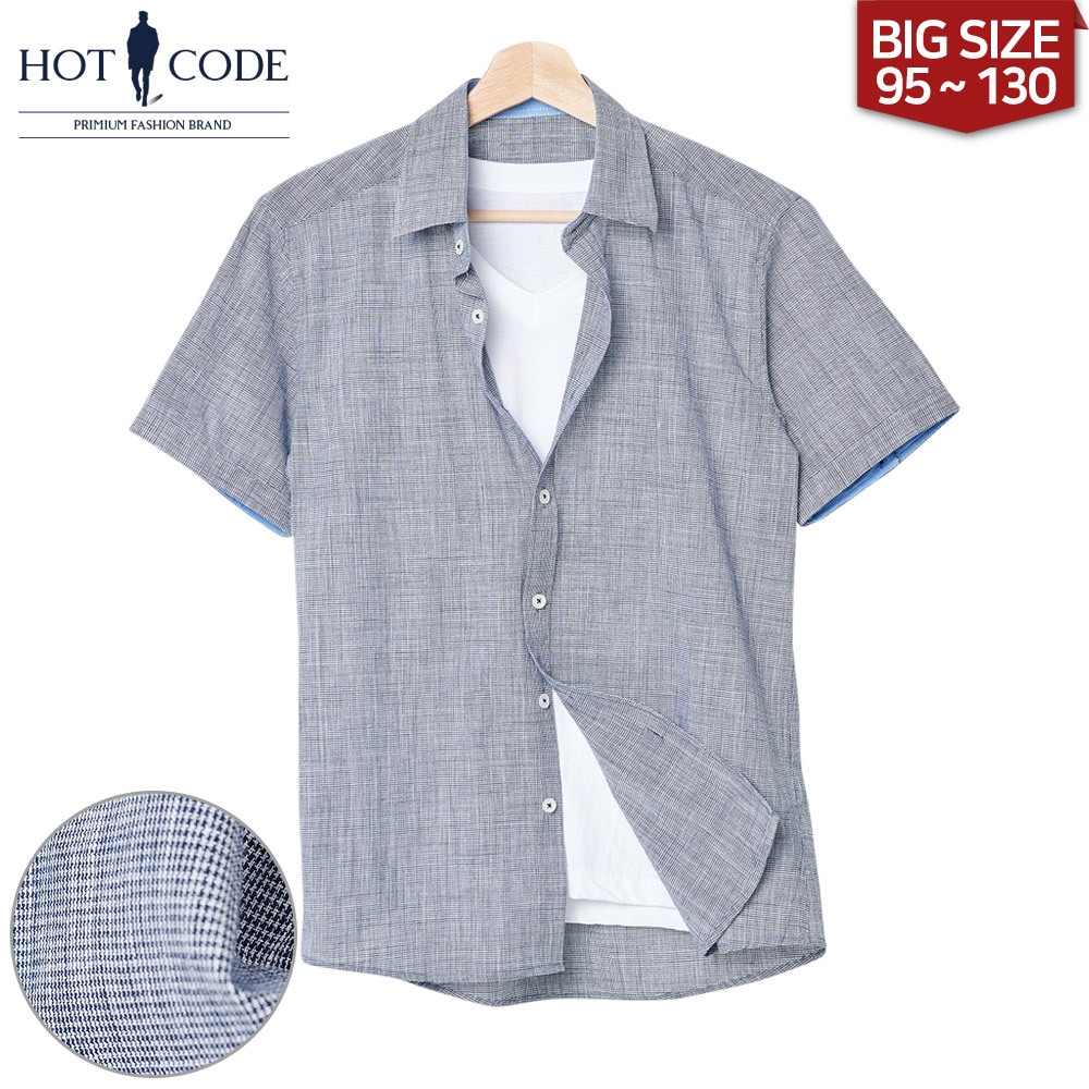 남자 여름 반팔셔츠 드레스 빅사이즈, HC247 - 핫코드
