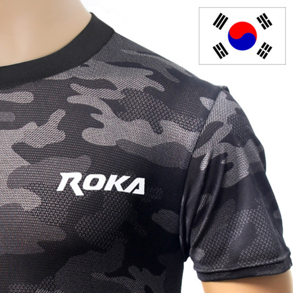ROKA 신형 블랙 멀티캠 로카 반팔 티셔츠 반팔티 로카