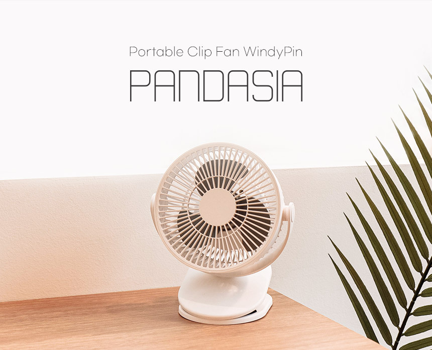 Portable Clip Fan WindyPin PANDASIA