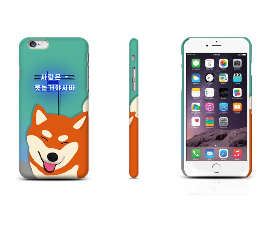 New Galaxy S8 Plus Shiva Dog Neon Cute Cute Suit D