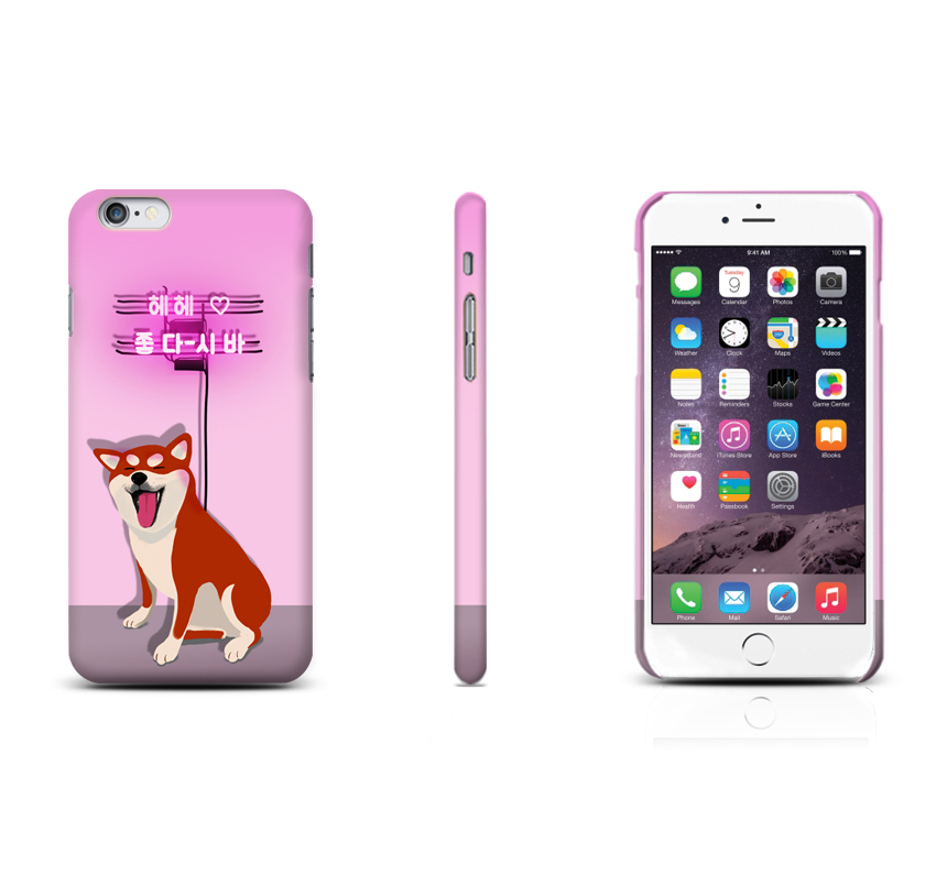 New Galaxy S8 Plus Shiva Dog Neon Cute Cute Suit D