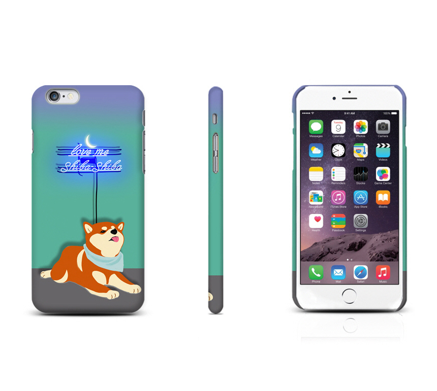 New Galaxy S8 Plus Shiva Dog Neon Cute Cute Suit D
