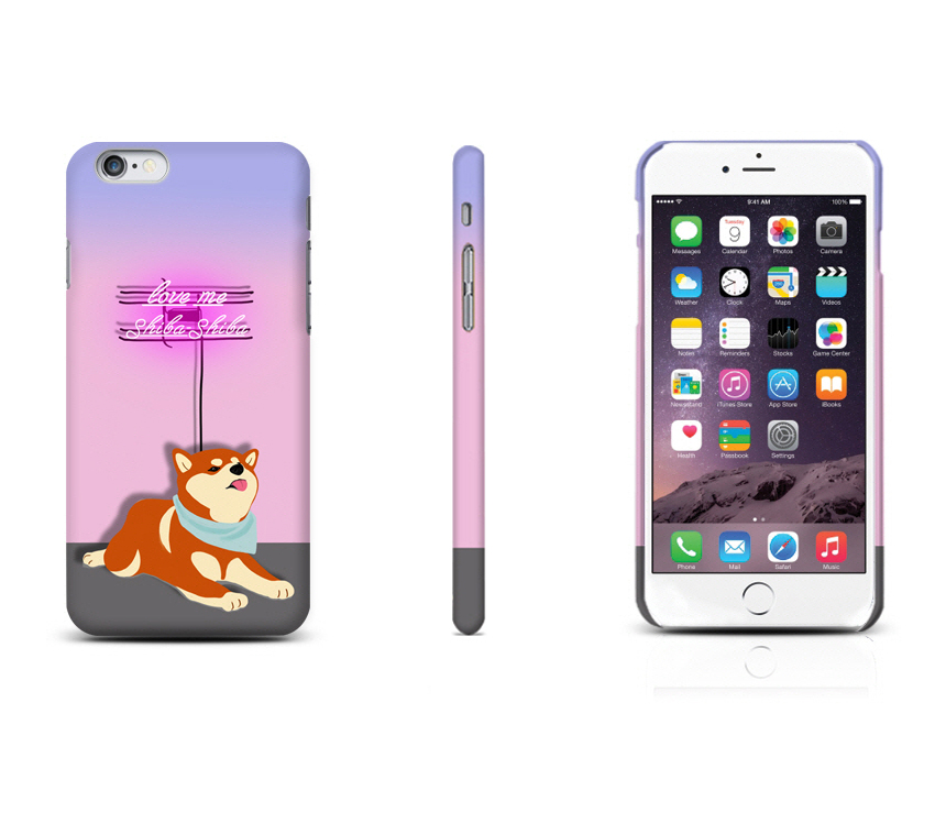 New Galaxy S8 Plus Shiva Dog Neon Cute Cute Suit D