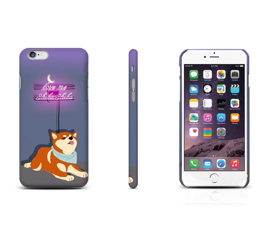 New Galaxy S8 Plus Shiva Dog Neon Cute Cute Suit D