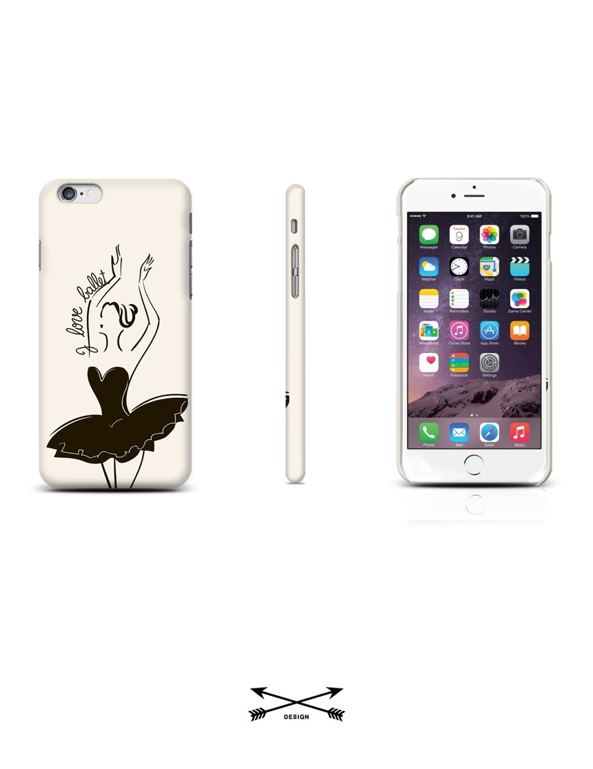 New Galaxy S8 Plus Ballerina Dancer Drawing Case S