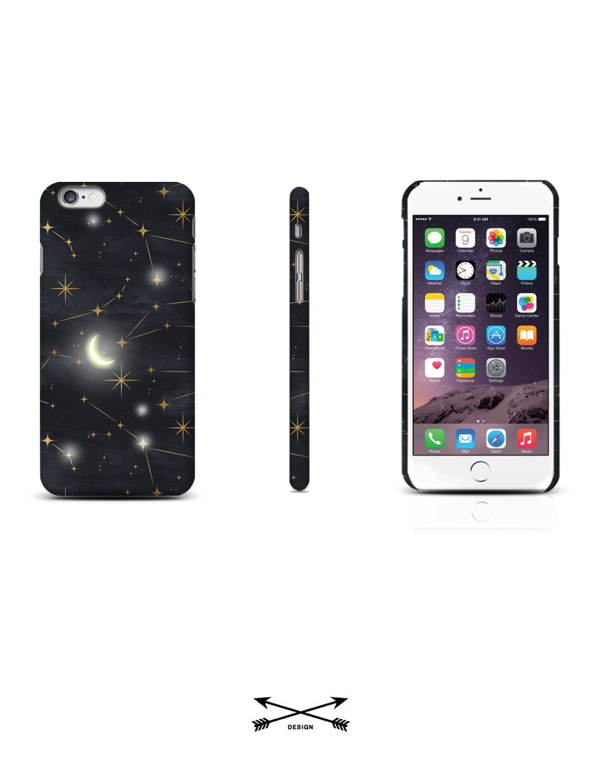 New Galaxy S8 Plus Constellation Space Case Moon M