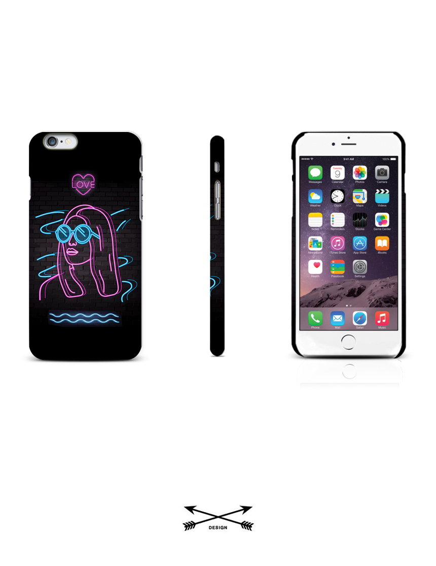 New Galaxy S8 Plus Neon Girls Love Case Sensitive 