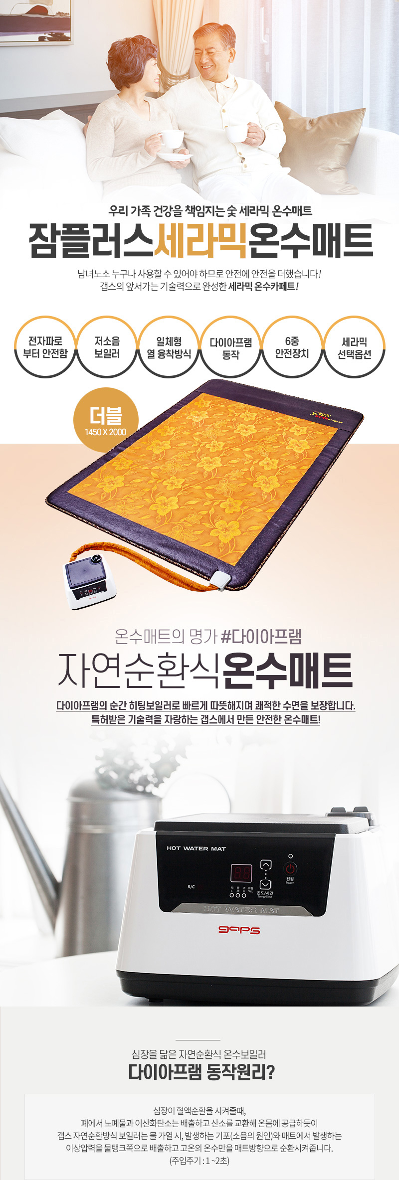 침대용온수매트,침대온수매트,더블사이즈침대용