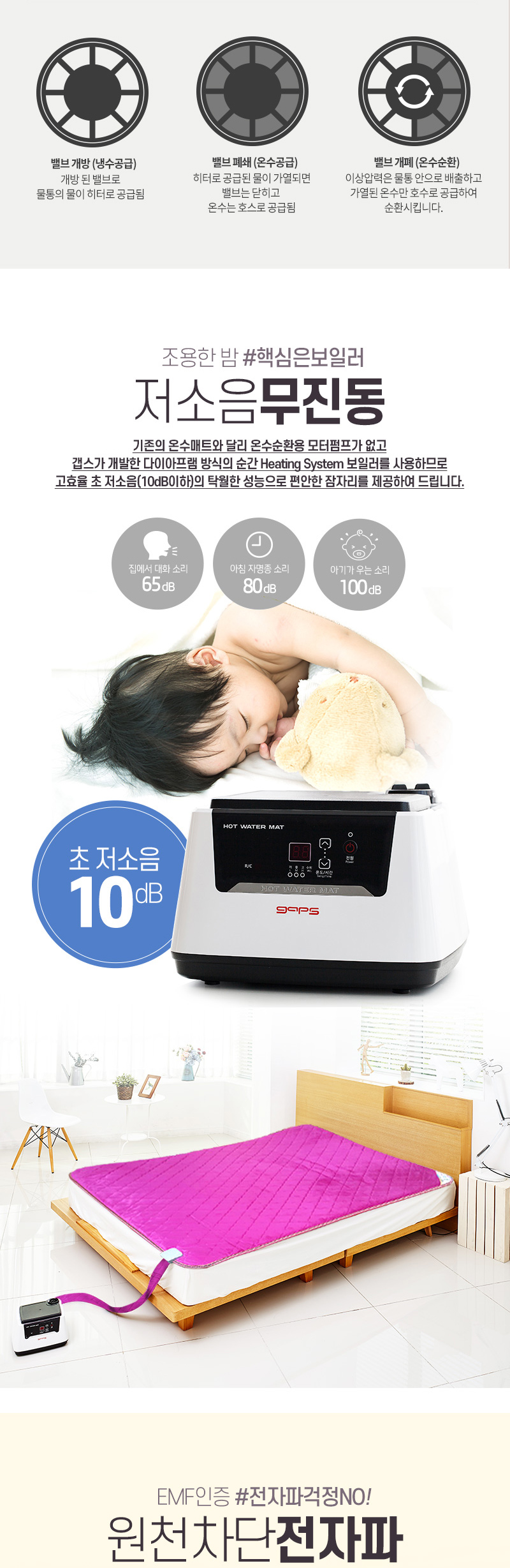 1인용저소음온수매트,2인용저소음온수매트