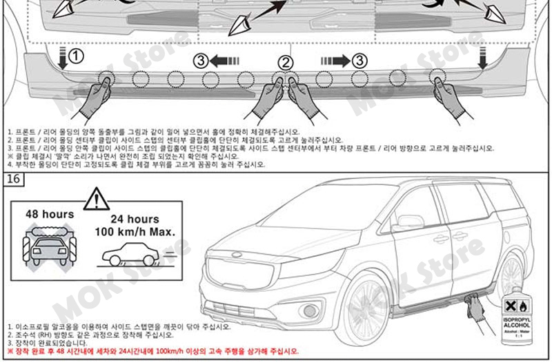 OEM Side Step Nerf Cab Running Boards For KIA Sedona, All New Carnival