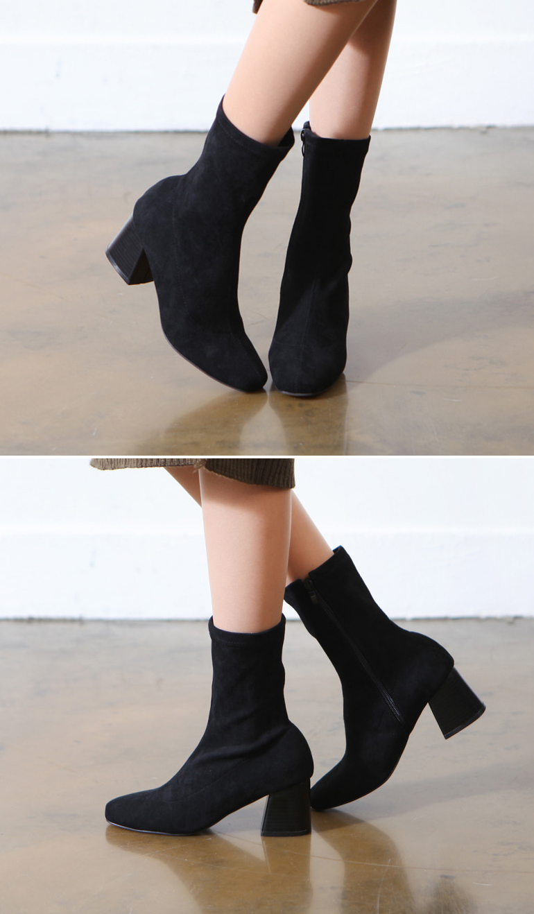 Middle Angle Boots Suede Span