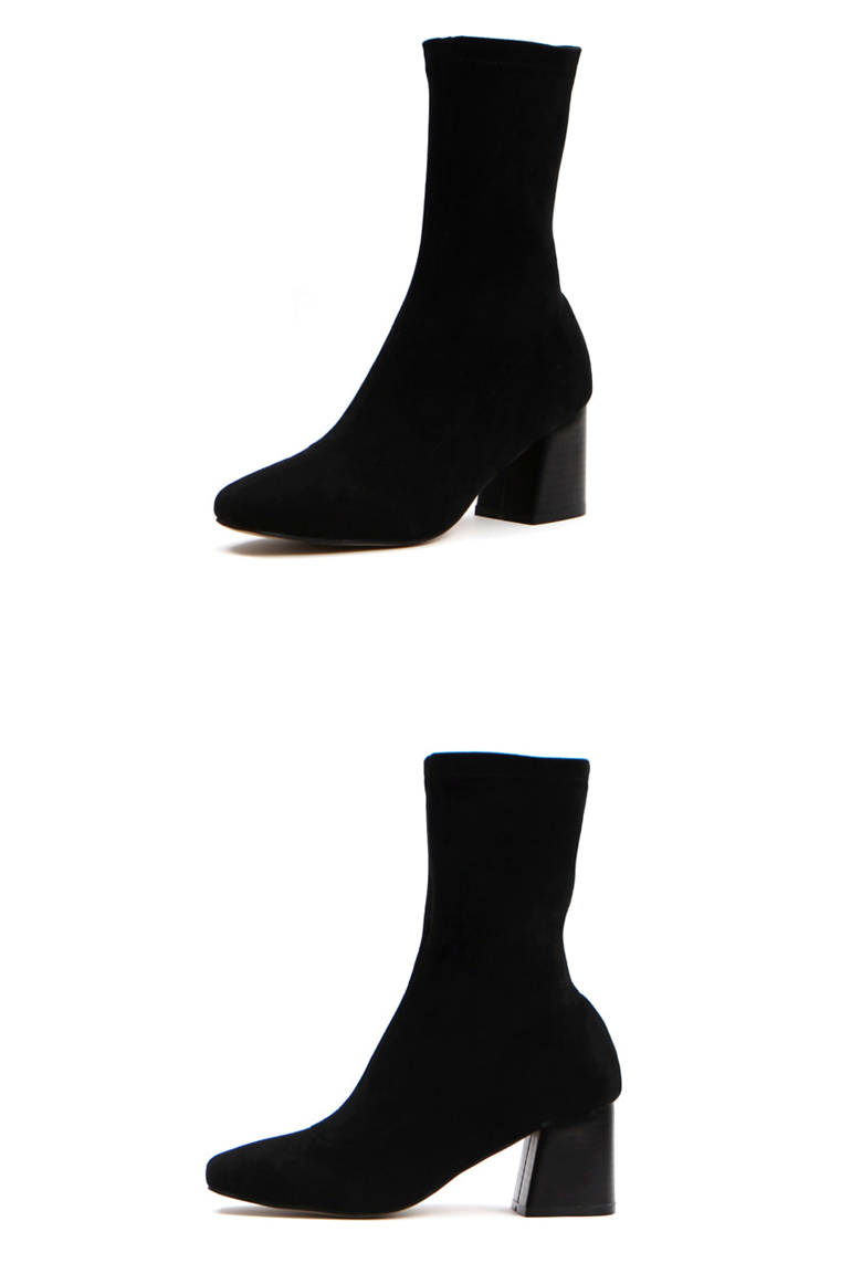 Middle Angle Boots Suede Span