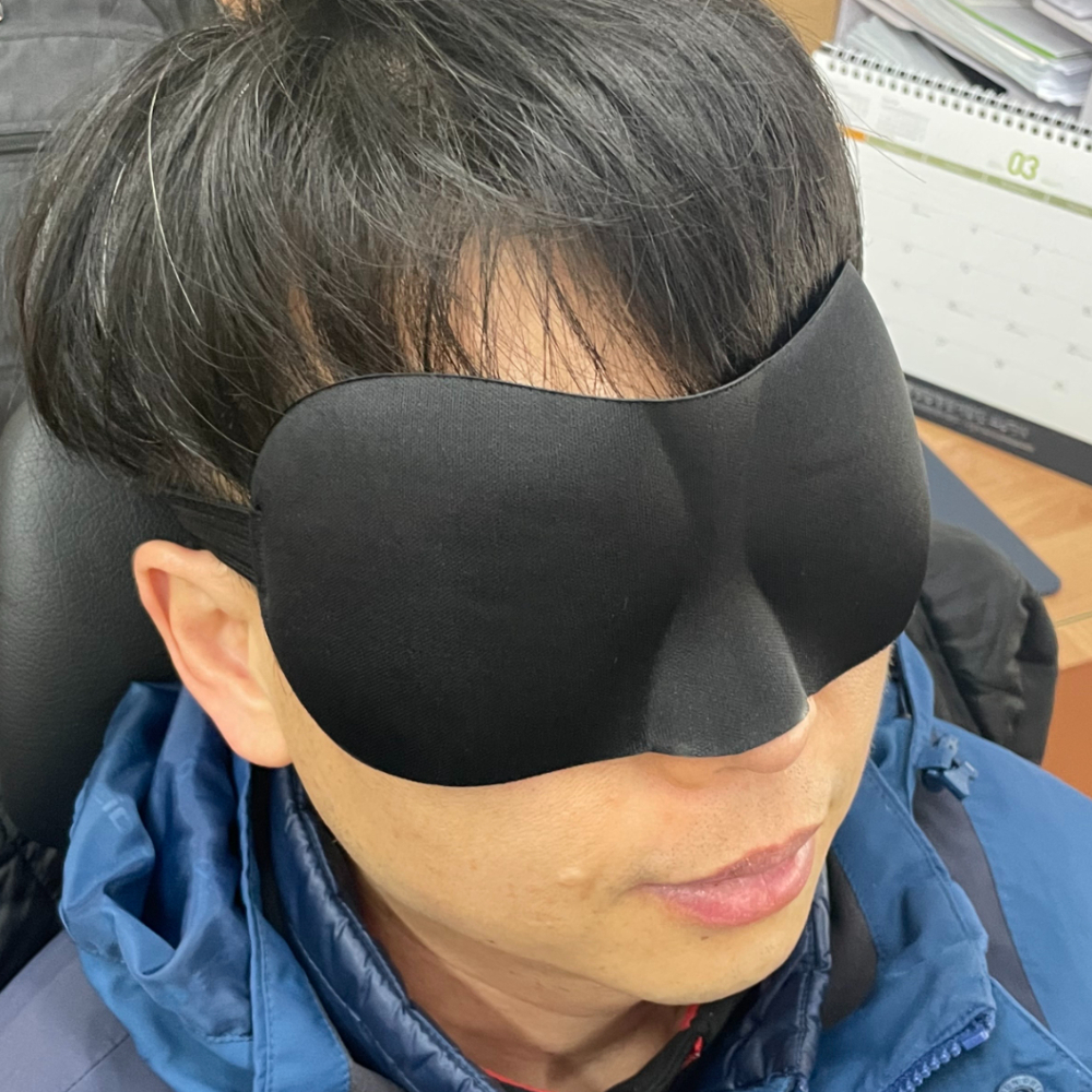 피로해소 수면안대네이비 냉온안대 수면마스크 안다리안대 수면도우미안대 수면용품 눈건강 안대컨디션 블랙수면용마스크 수면유도 쉬는안대 완벽한수면안대 블랙 입체형 3D 수면안대