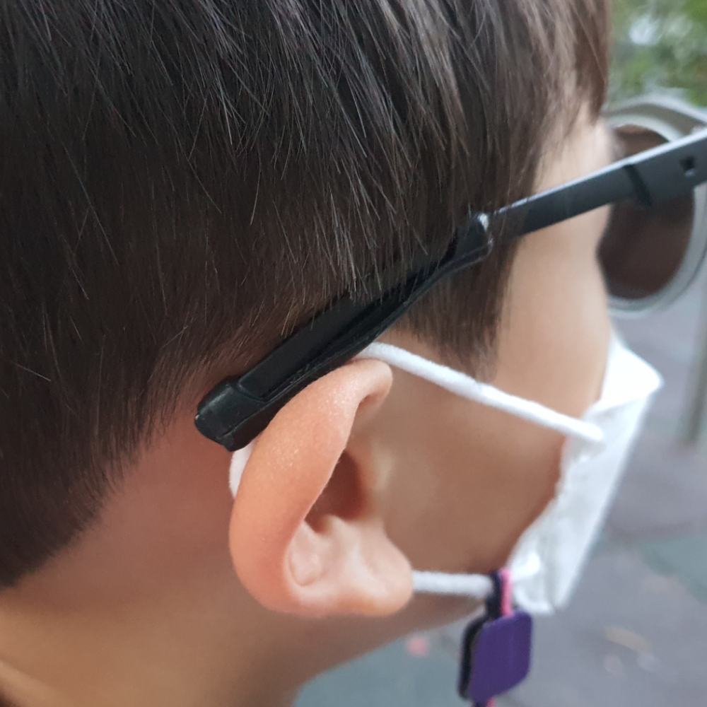안경방지 안경고무 안경부속품 실리콘안경꽂이 안경액세서리 안경다리팁 안경귀고무 안경비대칭 안경부품 블랙안경다리 흘러내림방지 2P 블랙 실리콘 귀고무 다리팁 안경