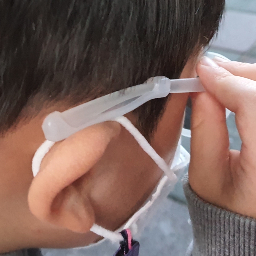 안경받침대 안경클리너 안경테 안경사각 안경수납케이스 투명 2P 귀고무 흘러내림방지 실리콘 안경 다리팁 안경다리팁