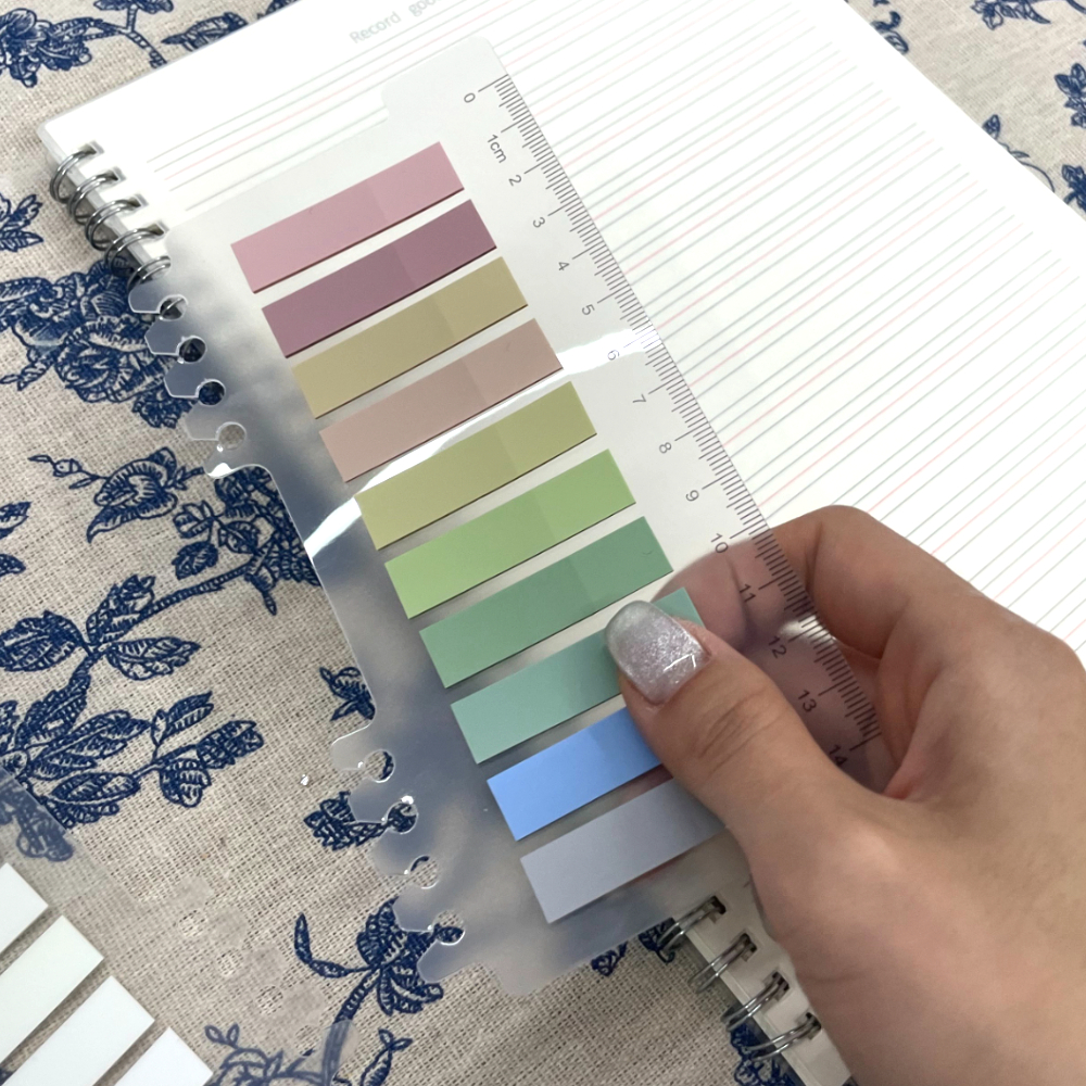 기록용서류 한교동메모지 실용메모지 리필메모지 메모용가로서랍 인생기록노트 책상용품 복리품메모지 오피스용메모지 패턴메모지 서류정리용메모지 인덱스 페이지 접착 풀컬러 표시 메모지