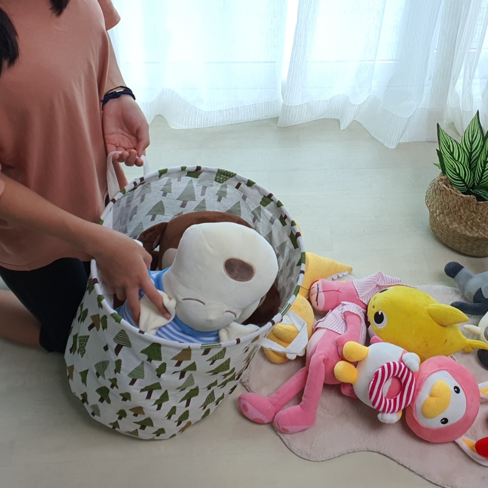어린이수납가구 패브릭보관함 귀여운장난감정리함 인테리어수납함 북극동물토이바스켓 장난감수납함 리빙바스켓 동물토이바스켓 인형정리함 토이바스켓 린넨 바스켓 패브릭 소나무 장난감정리함