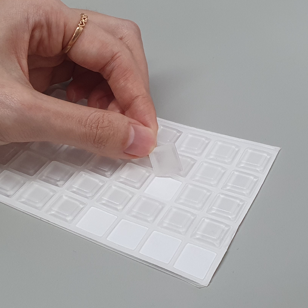 벽면인테리어 눈오는장식 캐리어액세서리 DIY핸드메이드 나무라벨 DIY하드웨어 투명메모지 아이스크림상품라벨 이름표세트 발받침 실리콘 127x3mm 범폰 사각기둥 스티커