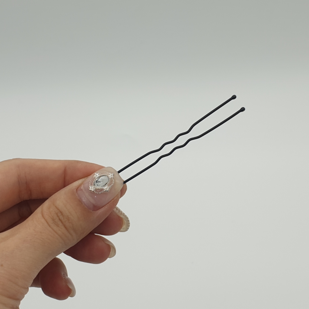 웨딩액세서리 꽃핀 액세서리 장식핀 핀액세서리 자석홀더 큐빅핀 올림머리핀 핀크기 이불고정핀 데스크소품 미용사용품 올림머리용핀 도장모양핀 피커핀 고정핀 유핀 어피 6cm 올림머리 핀