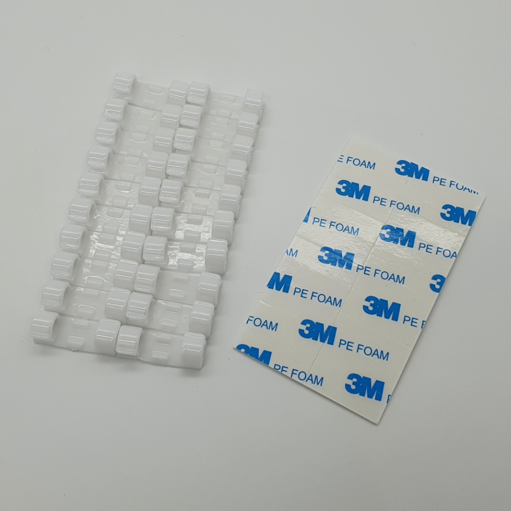 와이어수납클립 케이블고정클립 전선관리클립 투명클립홀더 선정리용품클립 선정리액세서리 선보호클립 선정리클립 전선고정클립 선수집클립 미니클립 소 화이트 전선 케이블 전선클립
