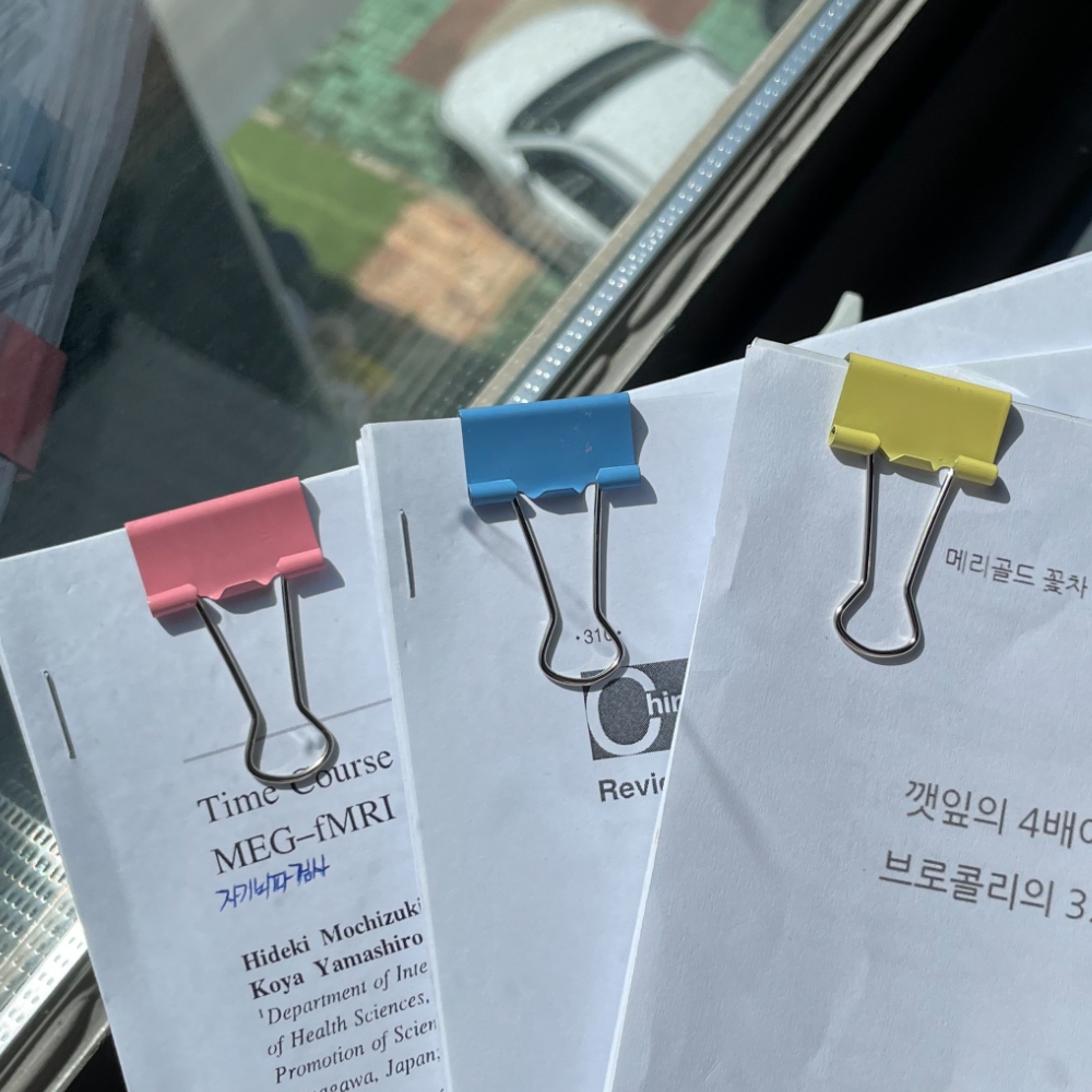 사무집게 사무형집게 사무용사무톺 사무용집게세트 집게세트 사무용플라스틱집게 컬러집게 중형사무용동구집게 종이집게세트 세트 중형 더블클립 컬러 48P 사무용집게