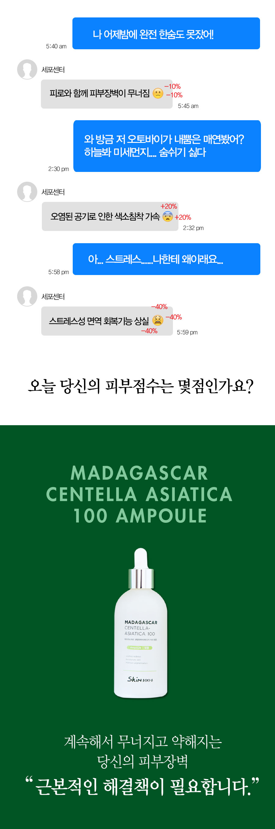 Skin 1004 Centella Asiatica 100% Ampoules 100ml