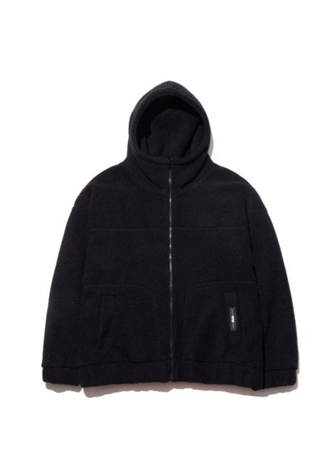 [폴루션] Fleece Zip-Up Hood (PKHAWJK022_BK)