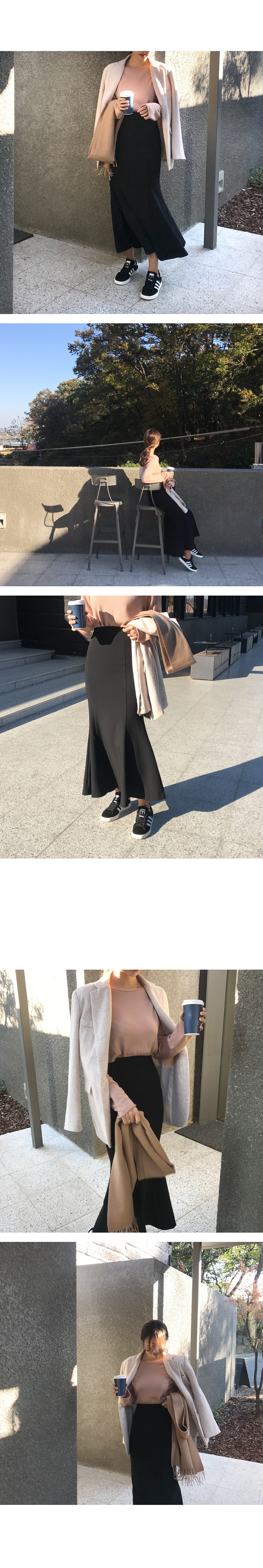 Black Mermaid Long Skirt Lovely Look Romantic Eleg