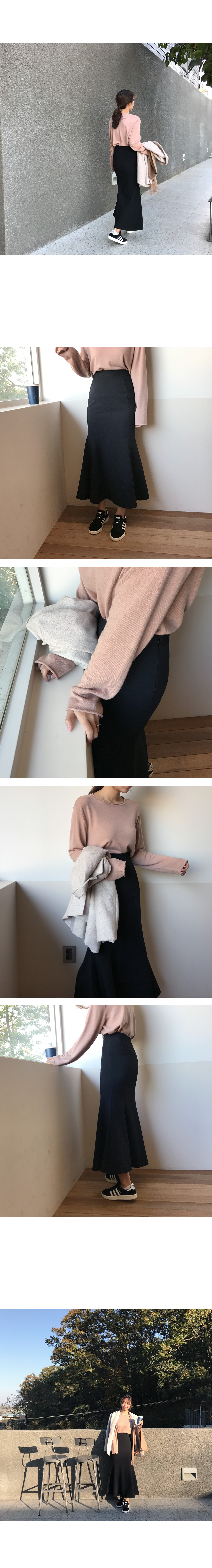 Black Mermaid Long Skirt Lovely Look Romantic Eleg