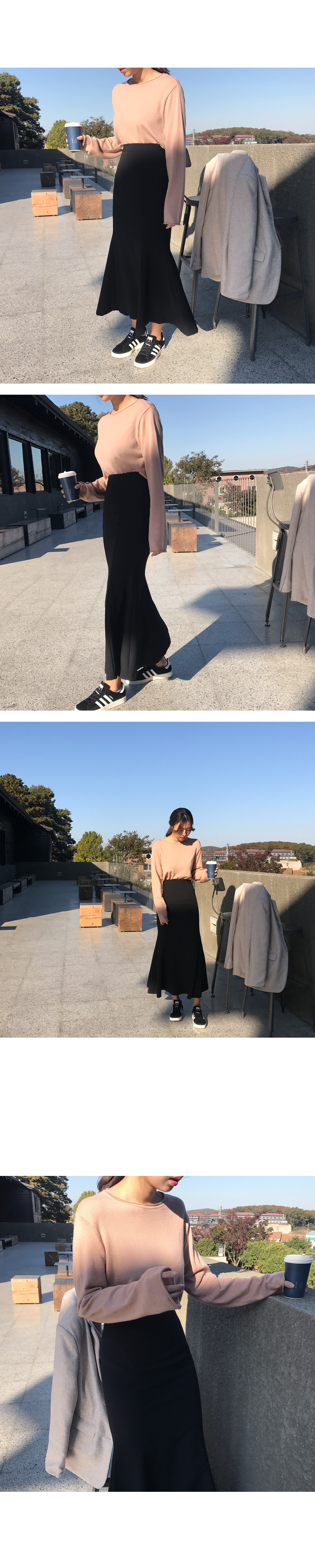 Black Mermaid Long Skirt Lovely Look Romantic Eleg