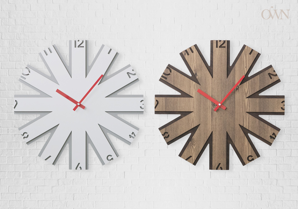 Unusual silence Interior wall clock 2color Clean l