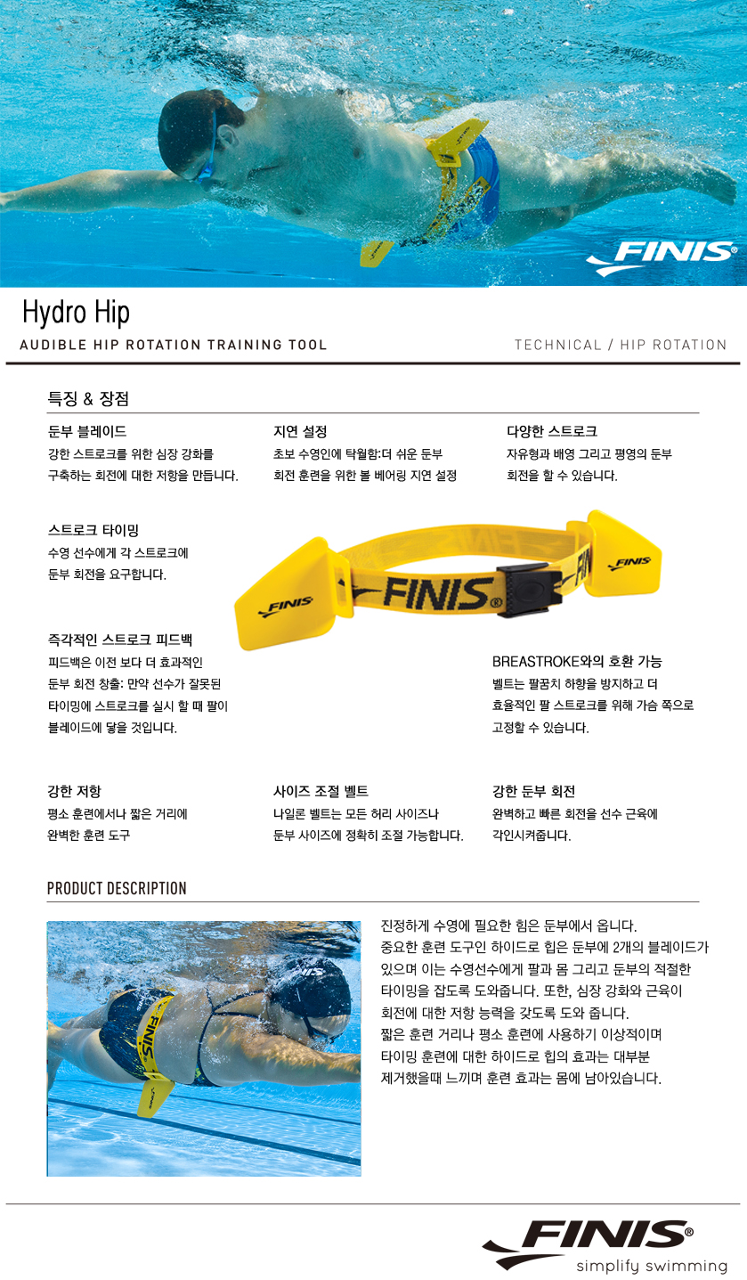 FINIS Hydro Hip - Strengthen Hip Rotation by Using Your Core