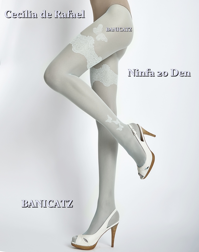 Ninna butterfly pattern pattern stocking Ninfa 20 