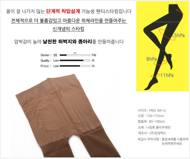 Nylon stockings brushed pressure fashion pattern o