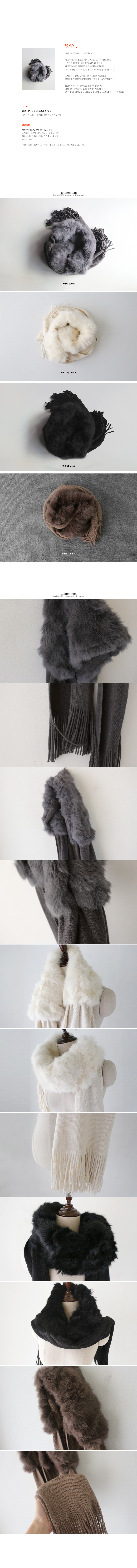 Rabbit fur muffler rabbit hair 100%