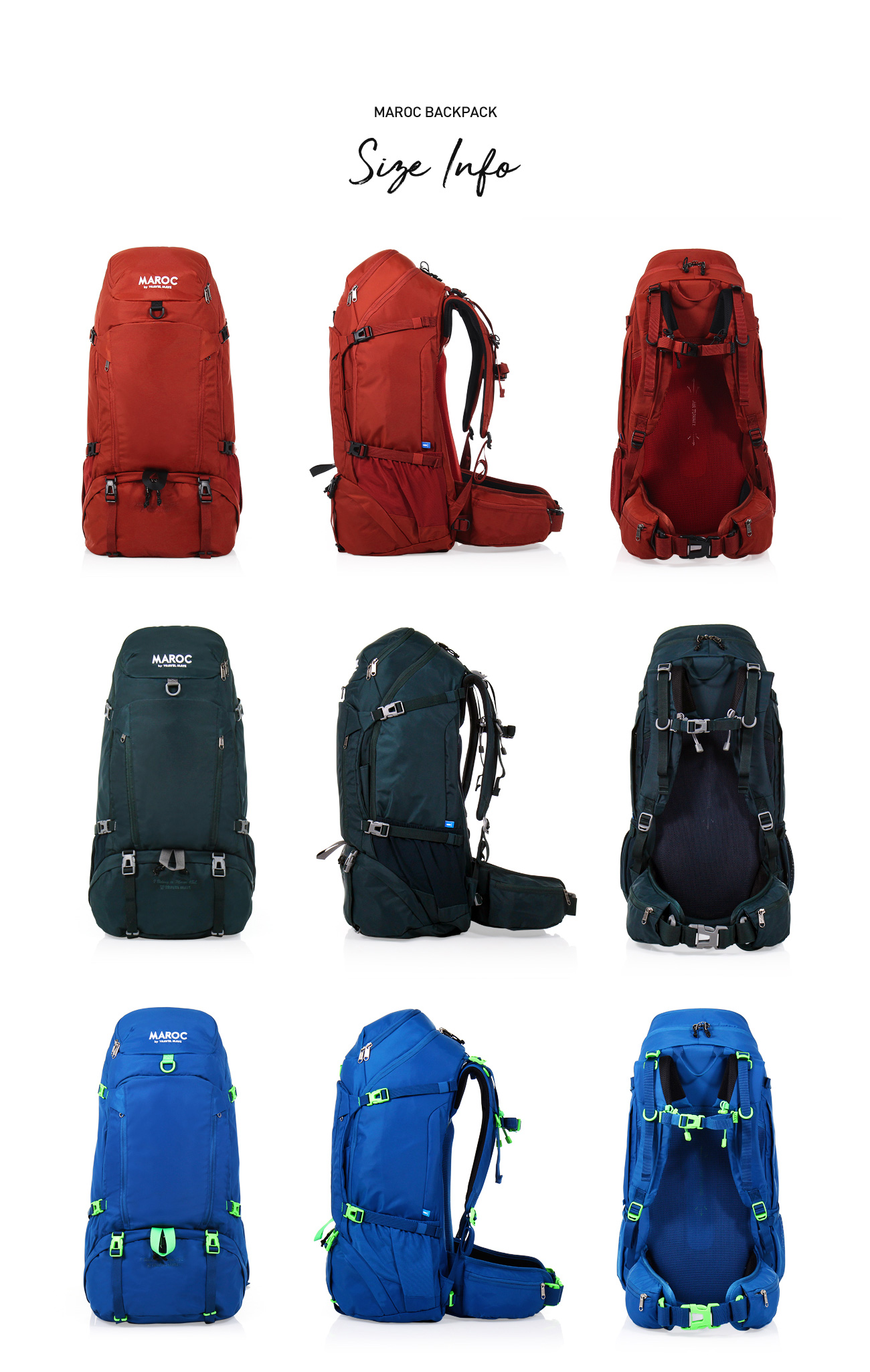 트래블메이트(TRAVELMATE) 45L - 마로크 여행용 배낭