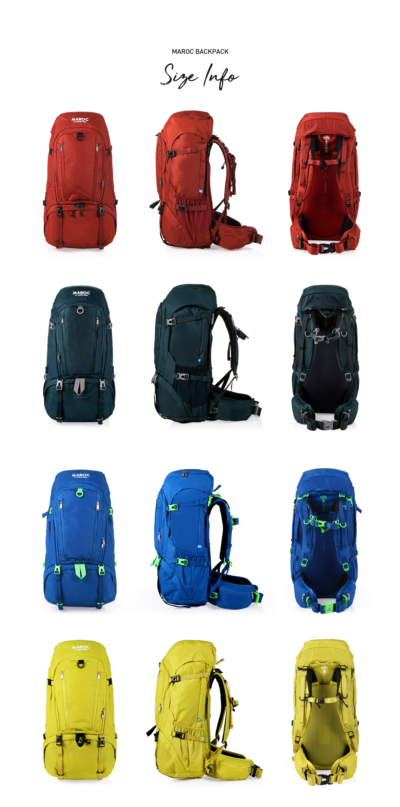 트래블메이트(TRAVELMATE) 50L - 마로크 여행용 배낭